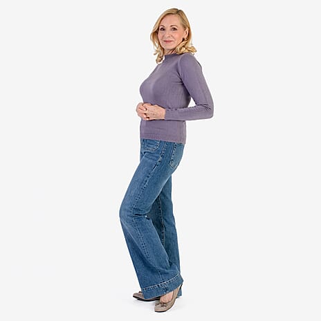 Pure And Natural Acrylic Cashmillon Jumper (Size - 22-24) - Dusky Plum