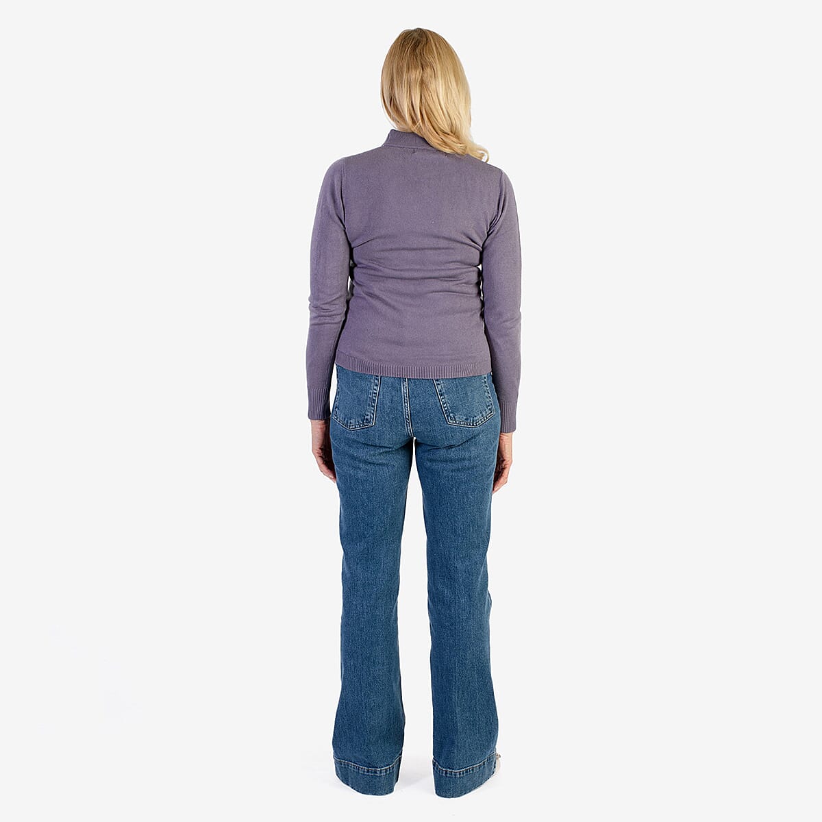 Pure And Natural Acrylic Cashmillon Jumper (Size - 22-24) - Dusky Plum