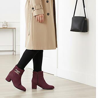 https://tjcuk.sirv.com/Products/82/8/8281318/Emma-Zelda-Suede-Look-Ankle-Boot-With-Gold-Buckle-Size-7-Plum_8281318_3.jpg?w=342&h=342