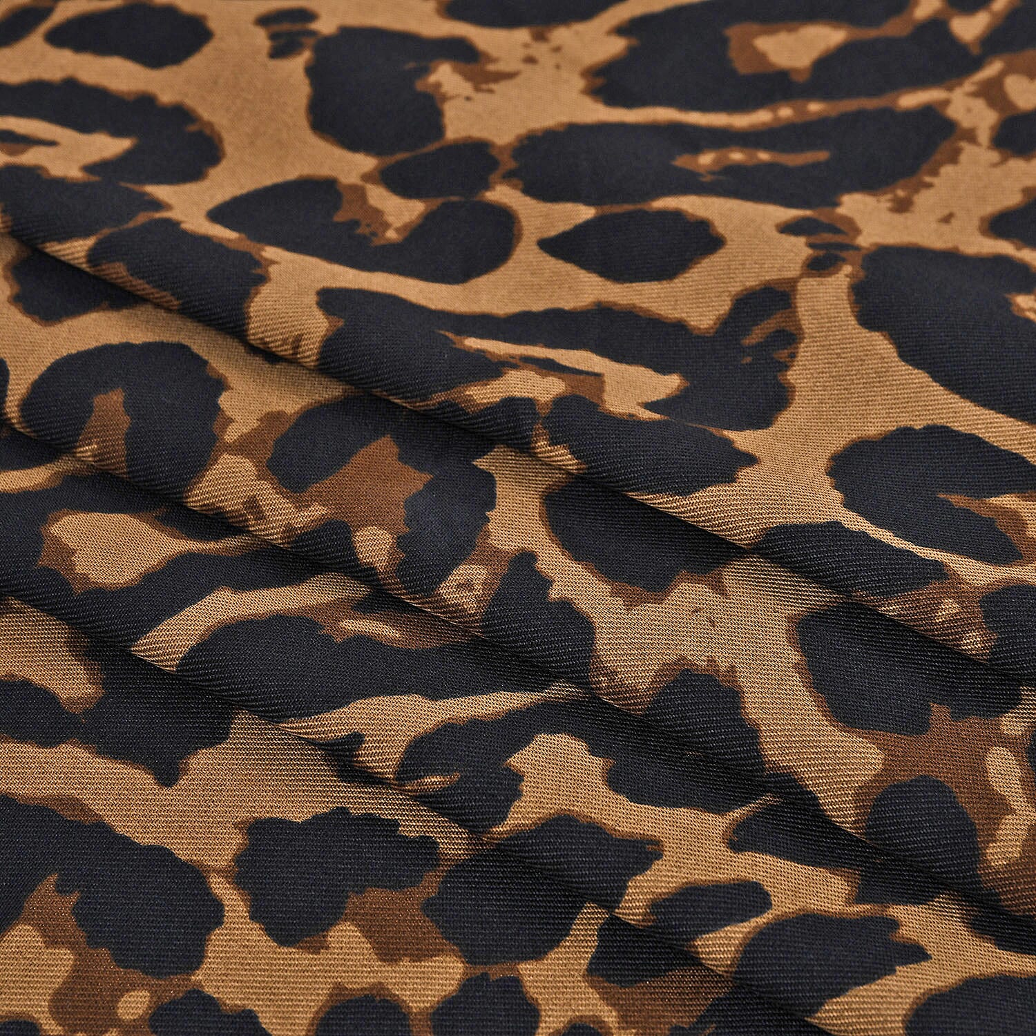Super Soft Oversize Satin Leopard Embroidery Scarf (180 x 80 cm) - Yellow