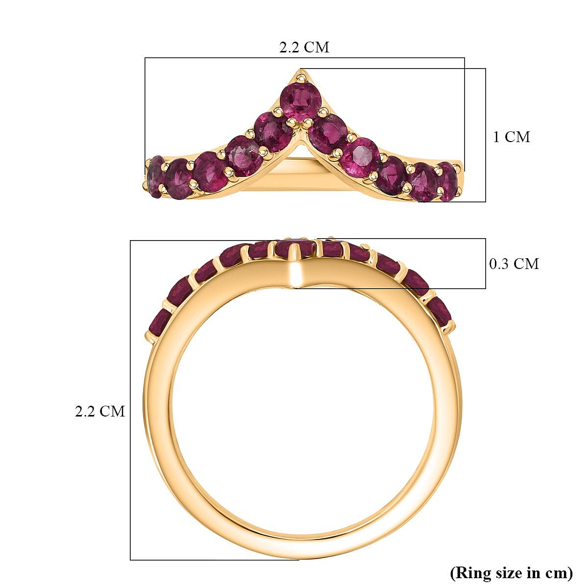 D'Joy Wishbone Ring in Sterling Silver
