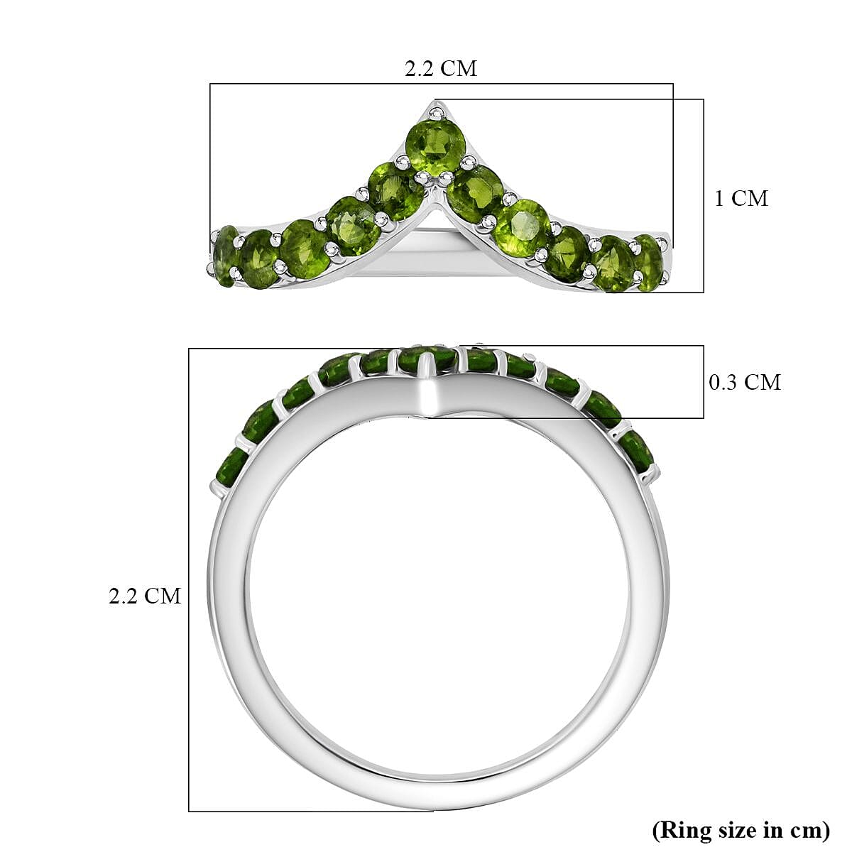 D'Joy Wishbone Ring in Sterling Silver