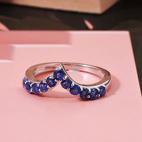 D'Joy Kyanite Ring in Rhodium Overlay Sterling Silver 1.05 Ct.