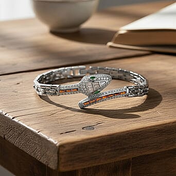 https://tjcuk.sirv.com/Products/82/8/8282375/Multi-Color-Cubic-Zirconia-Serpentine-Bracelet-Size-7-5-in-Silver-Tone_8282375_1.jpg?w=342&h=342