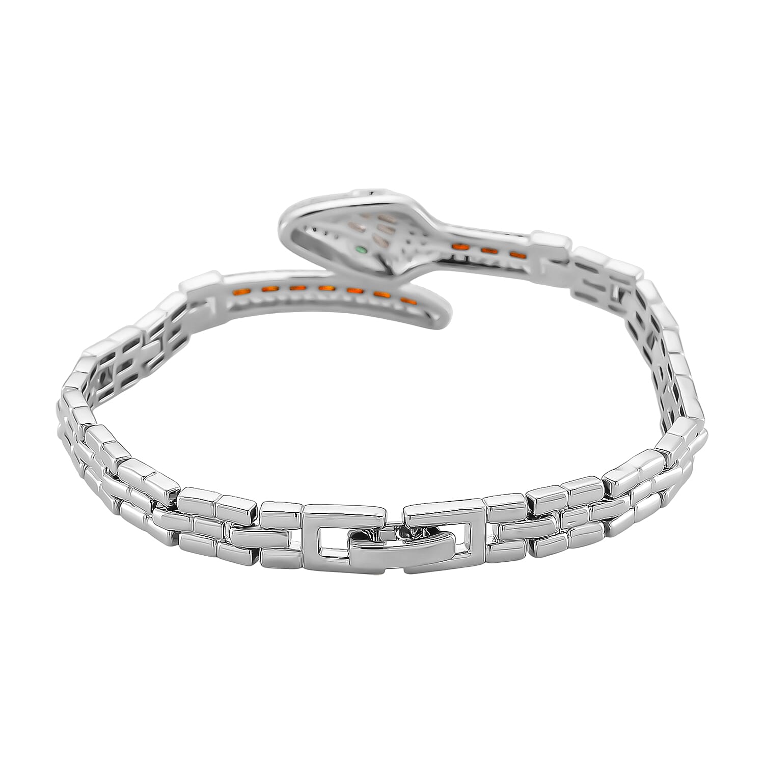 Couture Collection - Multi Colour Cubic Zirconia Serpentine Majesty Bracelet (Size - 7.5) 3.50 Ct.