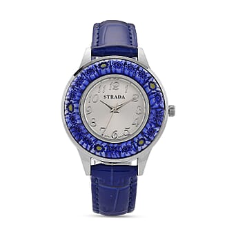 https://tjcuk.sirv.com/Products/82/8/8282710/Strada-Blue-Color-Murano-Glass-Watch-Pure-Natural-Leather-Standard-3-0_8282710.jpg?w=342&h=342