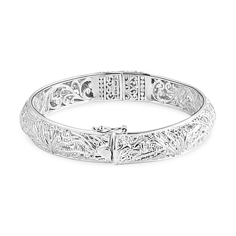 D'Joy Sterling Silver Bangle, Silver Wt.33.65 Gms