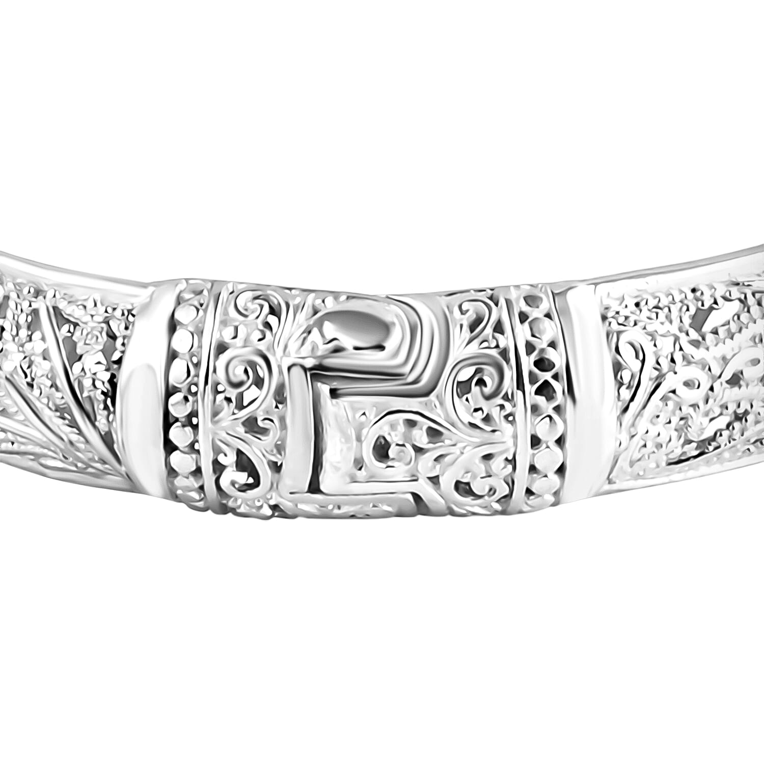 D'Joy Sterling Silver Bangle, Silver Wt.33.65 Gms