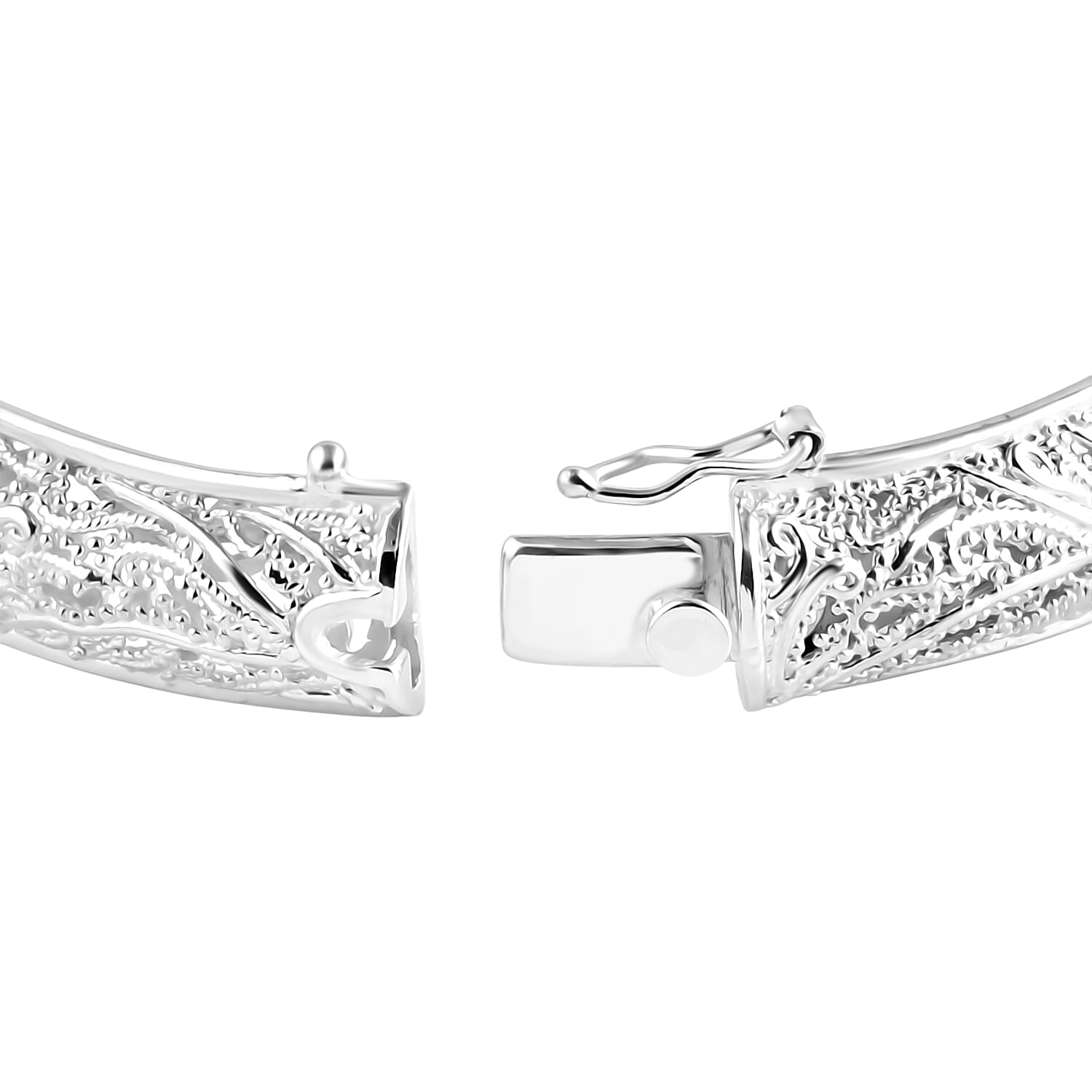 D'Joy Sterling Silver Bangle, Silver Wt.33.65 Gms