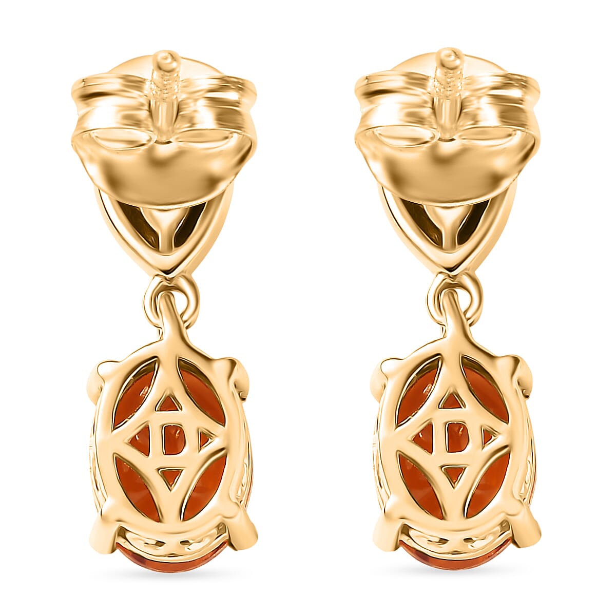 D'Joy Serra Gaucha Citrine Dangling Earring Sterling Silver 2.37 Ct.