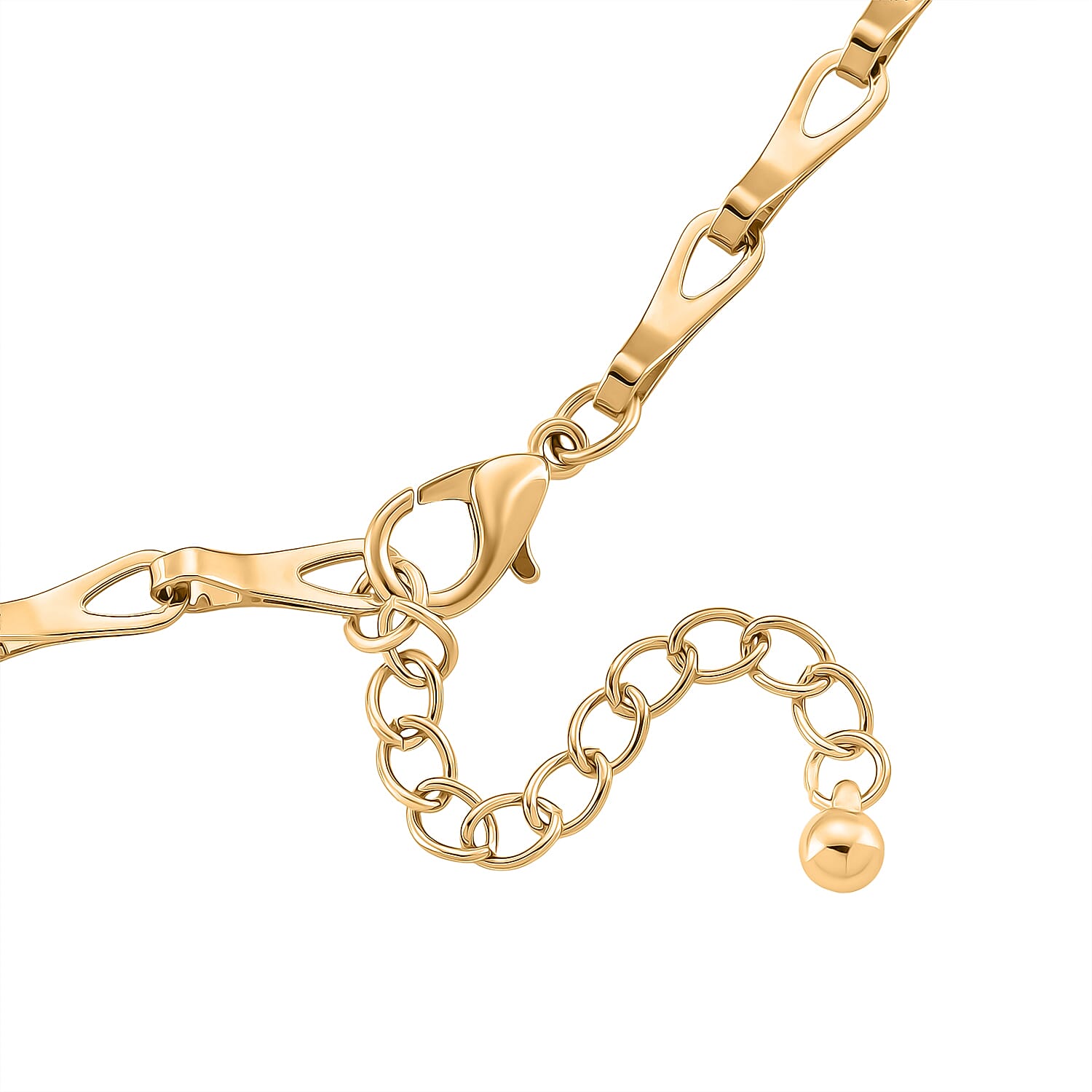 Designer Inspired - Golden Shell Pearl Necklace (Size - 20 - 2 Inch Ext)