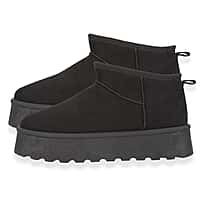 Emma Colleen Mini Platform Boot with Fleece Lining