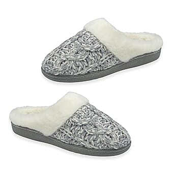 https://tjcuk.sirv.com/Products/82/8/8283460/Dunlop-Maeve-Knitted-Mule-Slipper-Size-4-Grey_8283460.jpg?w=342&h=342