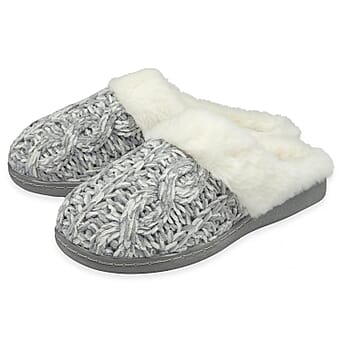 https://tjcuk.sirv.com/Products/82/8/8283461/Dunlop-Maeve-Knitted-Mule-Slipper-Size-5-Grey_8283461_1.jpg?w=342&h=342