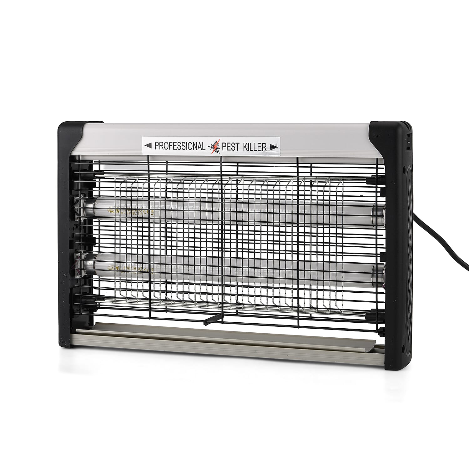 ONE TO OWN - Professional Quality Electric Bug Zapper- 20W, Dual UV Tube, High Voltage 1500V Grid -   30m2 Coverage (25x37.5x6cm)