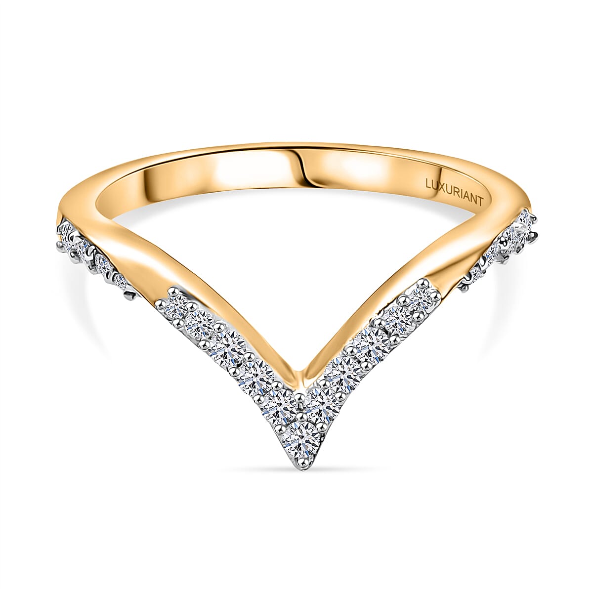 Luxuriant Lab Grown Diamond Half Eternity Band Ring