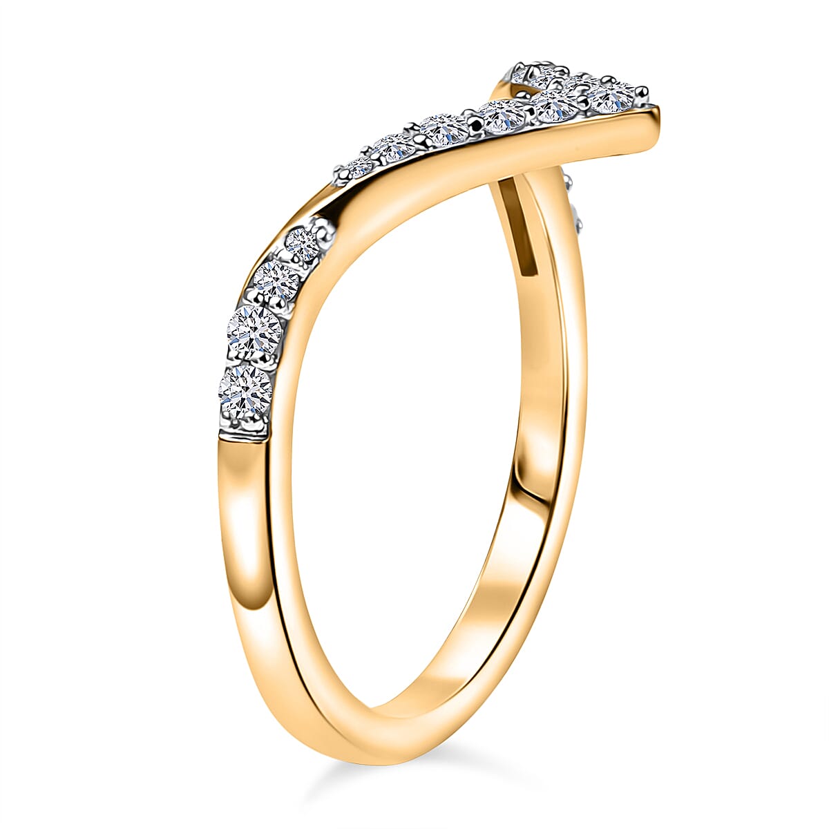 Luxuriant Lab Grown Diamond Half Eternity Band Ring