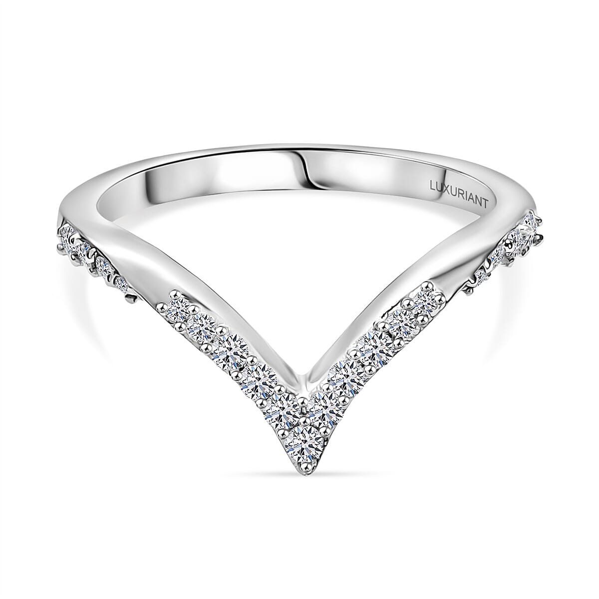 Luxuriant Lab Grown Diamond Half Eternity Band Ring