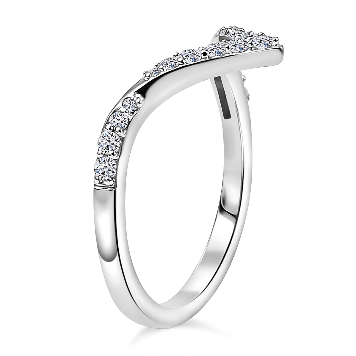 Luxuriant Lab Grown Diamond Half Eternity Band Ring