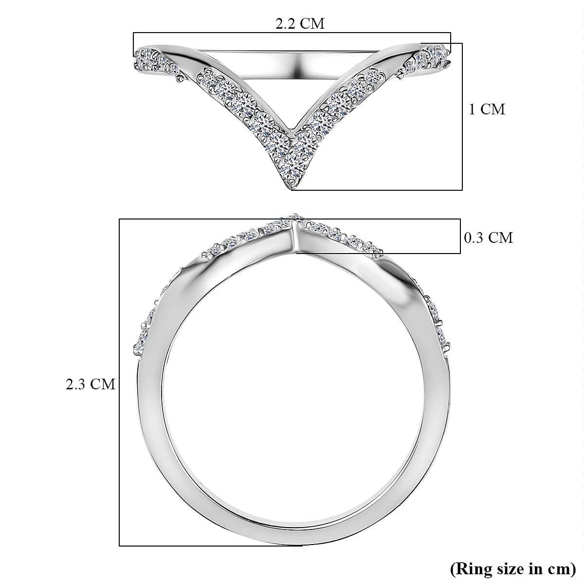 Luxuriant Lab Grown Diamond Half Eternity Band Ring
