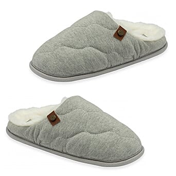 https://tjcuk.sirv.com/Products/82/8/8283670/Dunlop-Luxurious-Uma-Fleece-Lined-Mule-Slippers-Size-7-Grey_8283670.jpg?w=342&h=342