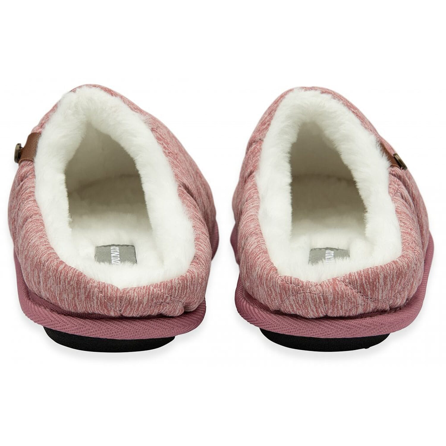 Dunlop Luxurious Uma Fleece Lined Mule Slippers (Size 6) - Pink