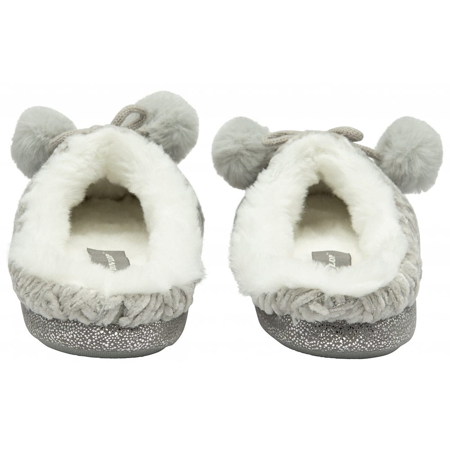 Dunlop Grace Mule Slippers (Size 8) - Grey