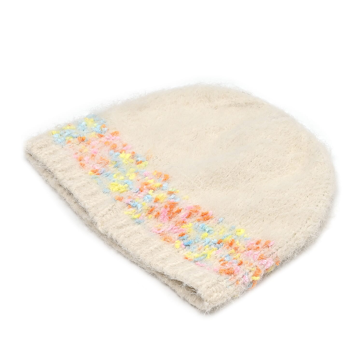 - Maisi Knitted Cozy Set of Two Scarf and Hat - Cream
