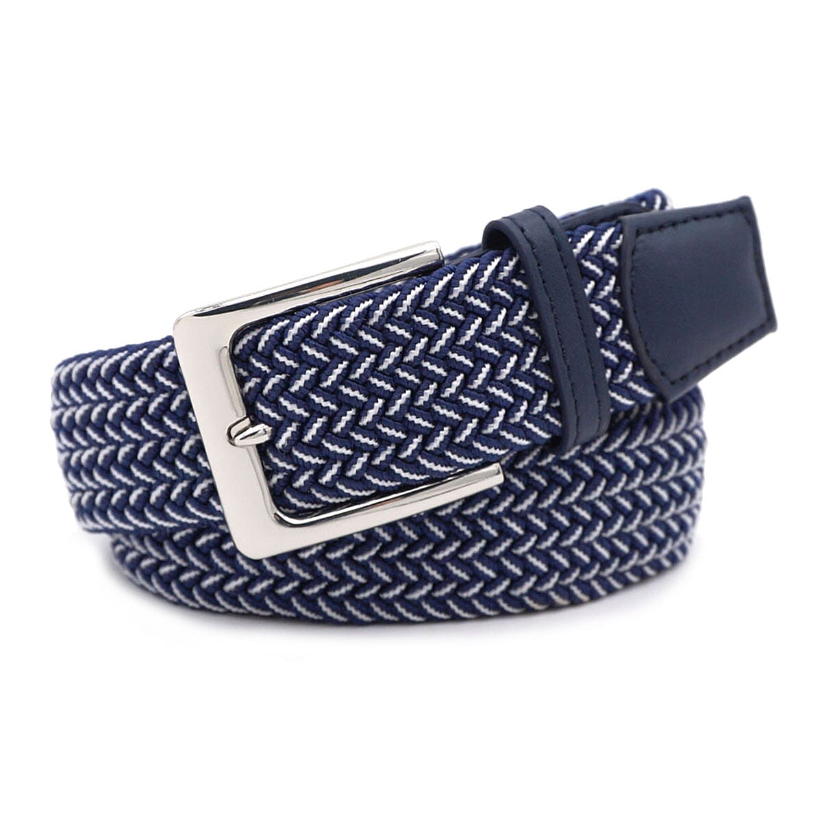 Mens Elastic Casual Weave Belt