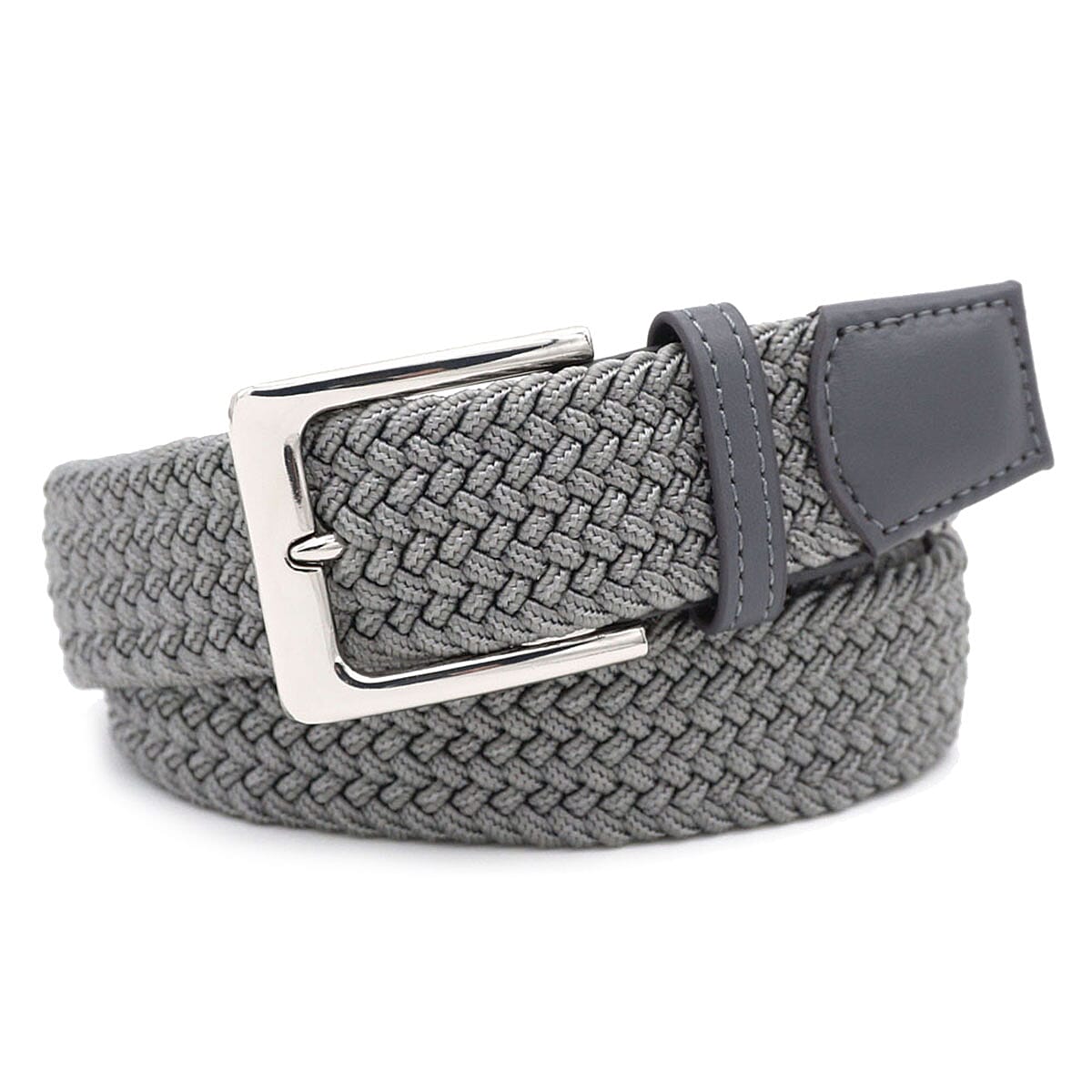 Mens Elastic Casual Weave Belt