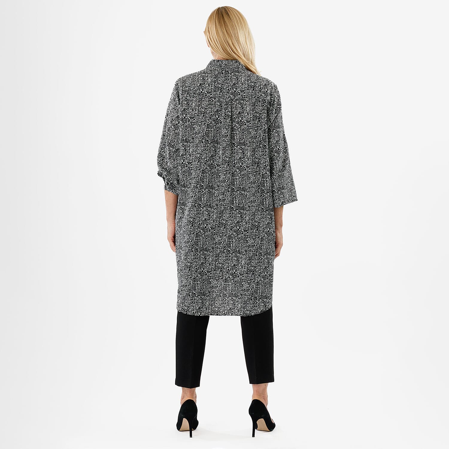 Closeout Deal: Stylish Longline Button-Down Shirt