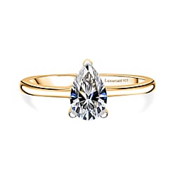 LUXURIANT 1 Ct. Lab Grown Diamond Solitaire Ring in Sterling Silver