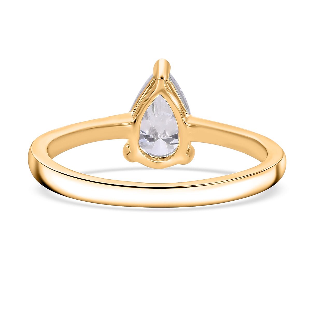 LUXURIANT 1 Ct. Lab Grown Diamond Solitaire Ring in Sterling Silver