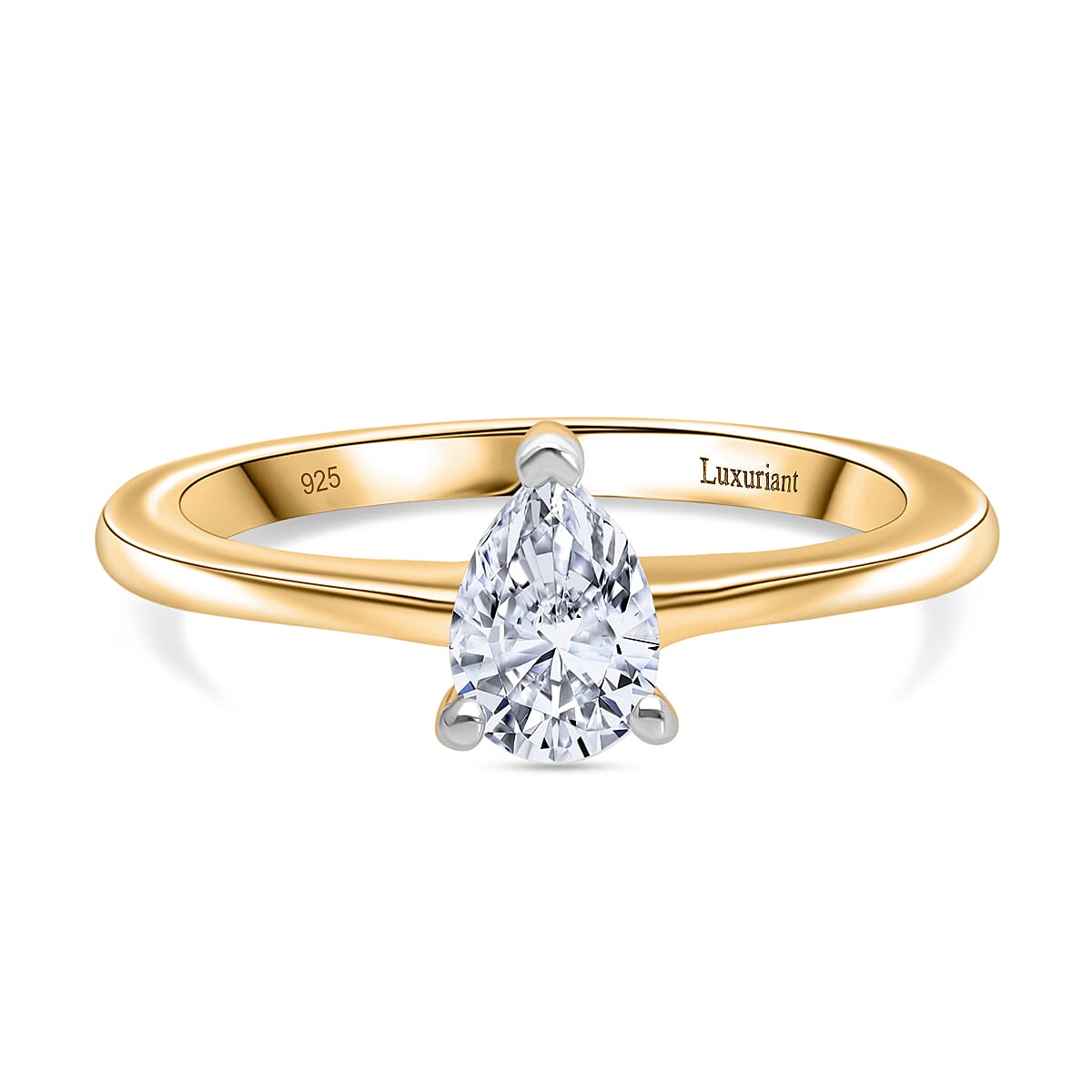 LUXURIANT 1 Ct. Lab Grown Diamond Solitaire Ring in Sterling Silver (SI-G/H)