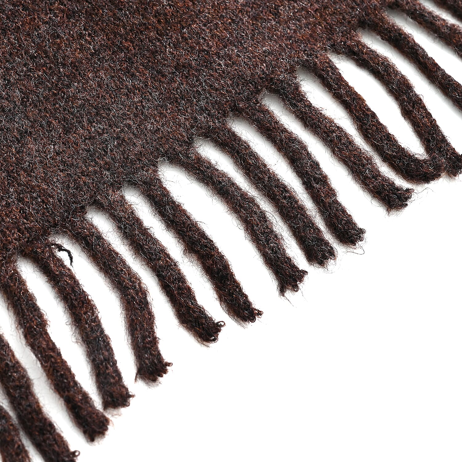 Styled By Acrylic Patterned Scarf (Size - One Size) - Brown - White