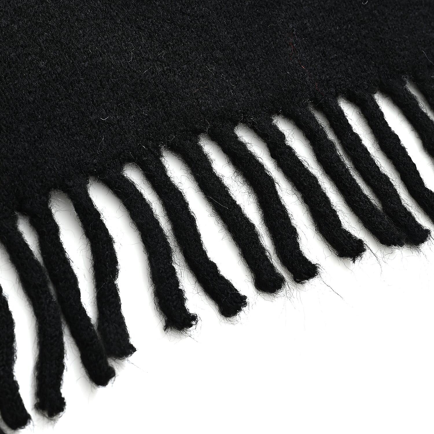 Styled By Acrylic Patterned Scarf (Size - One Size) - Black - White