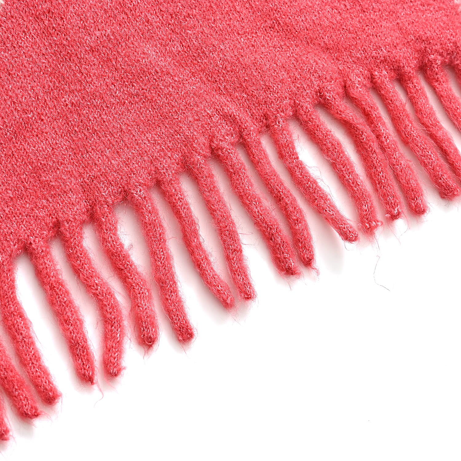 Styled By Acrylic Patterned Scarf (Size - One Size) - Pink - White