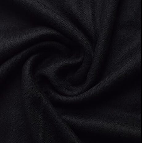 Valissiere 100% Cashmere Wool Scarf (Size 195 X 70 Cm) - Black