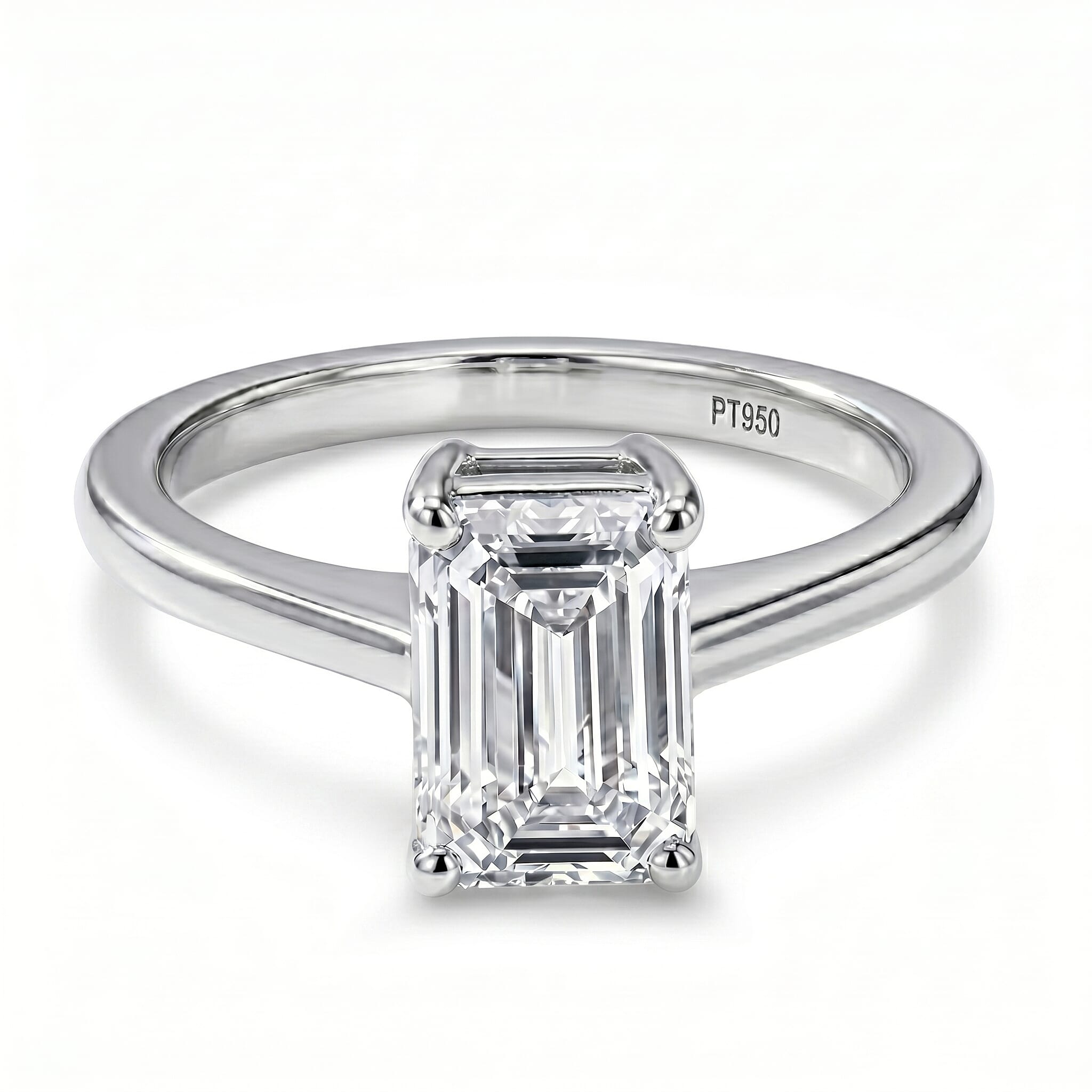 LUXURIANT 2 Carat Lab Grown Diamond Solitaire Ring in 950 Platinum