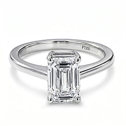 LUXURIANT 2 Carat Lab Grown Diamond Solitaire Ring in 950 Platinum
