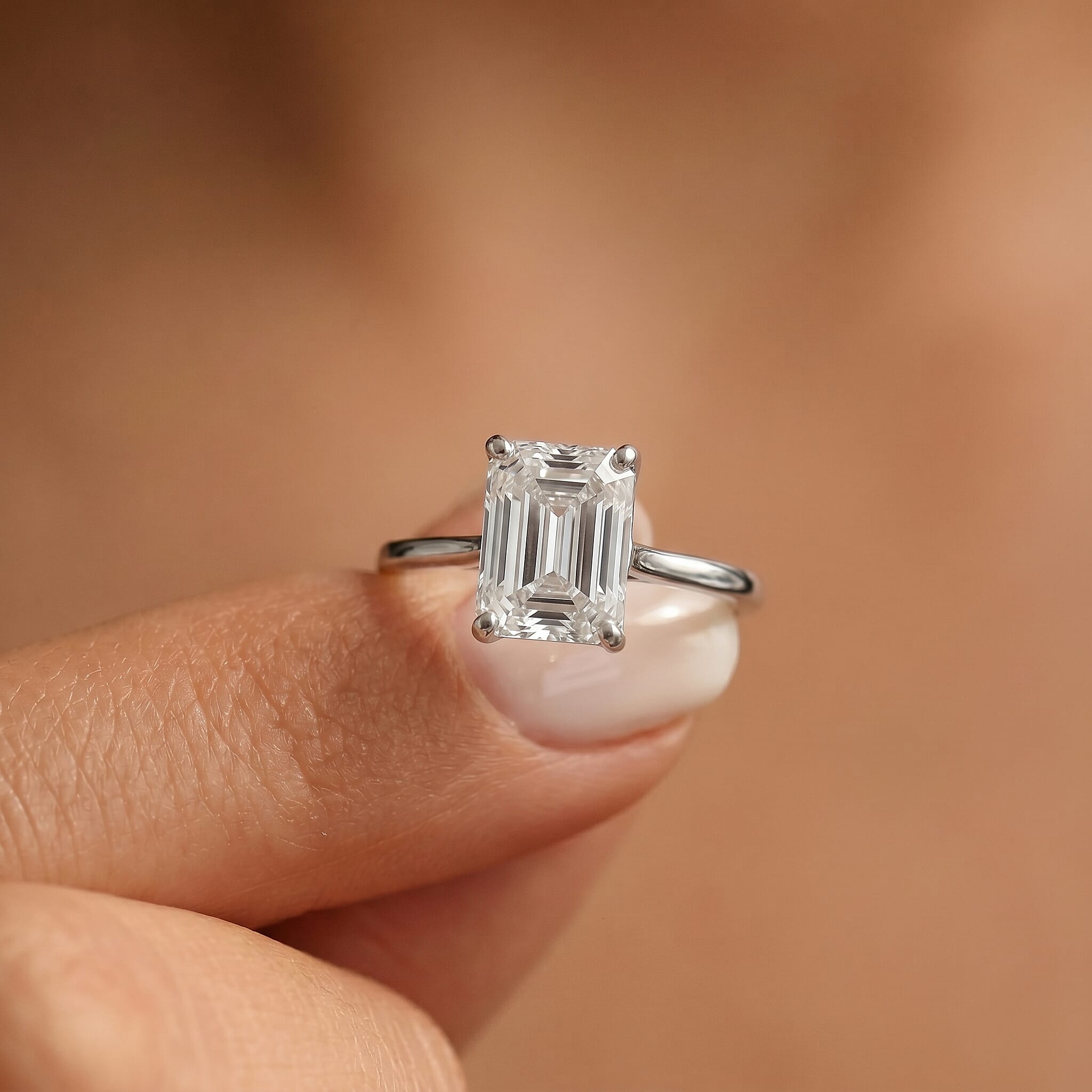 LUXURIANT 2 Carat Lab Grown Diamond Solitaire Ring in 950 Platinum