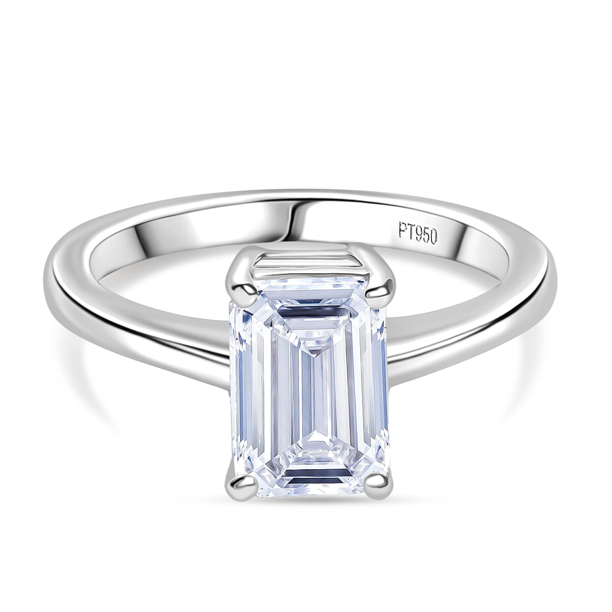 LUXURIANT 2 Carat Lab Grown Diamond Solitaire Ring in 950 Platinum