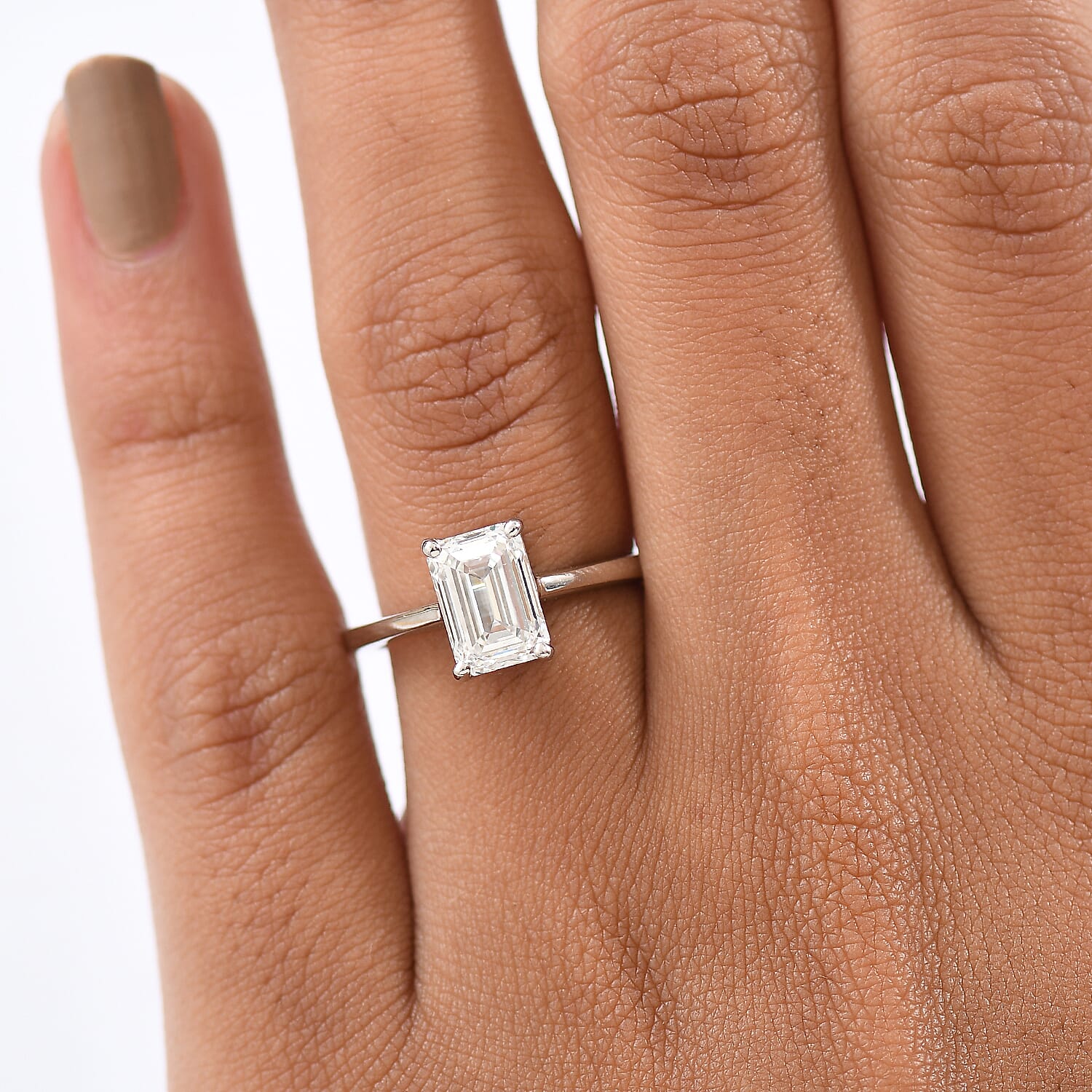 LUXURIANT 2 Carat Lab Grown Diamond Solitaire Ring in 950 Platinum