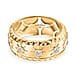 Luxuriant Lab Grown Diamond Band Ring in 18K Vermeil Yellow Gold Plated Sterling Silver 0.26 Ct, Silver Wt. 5.13 Gms.