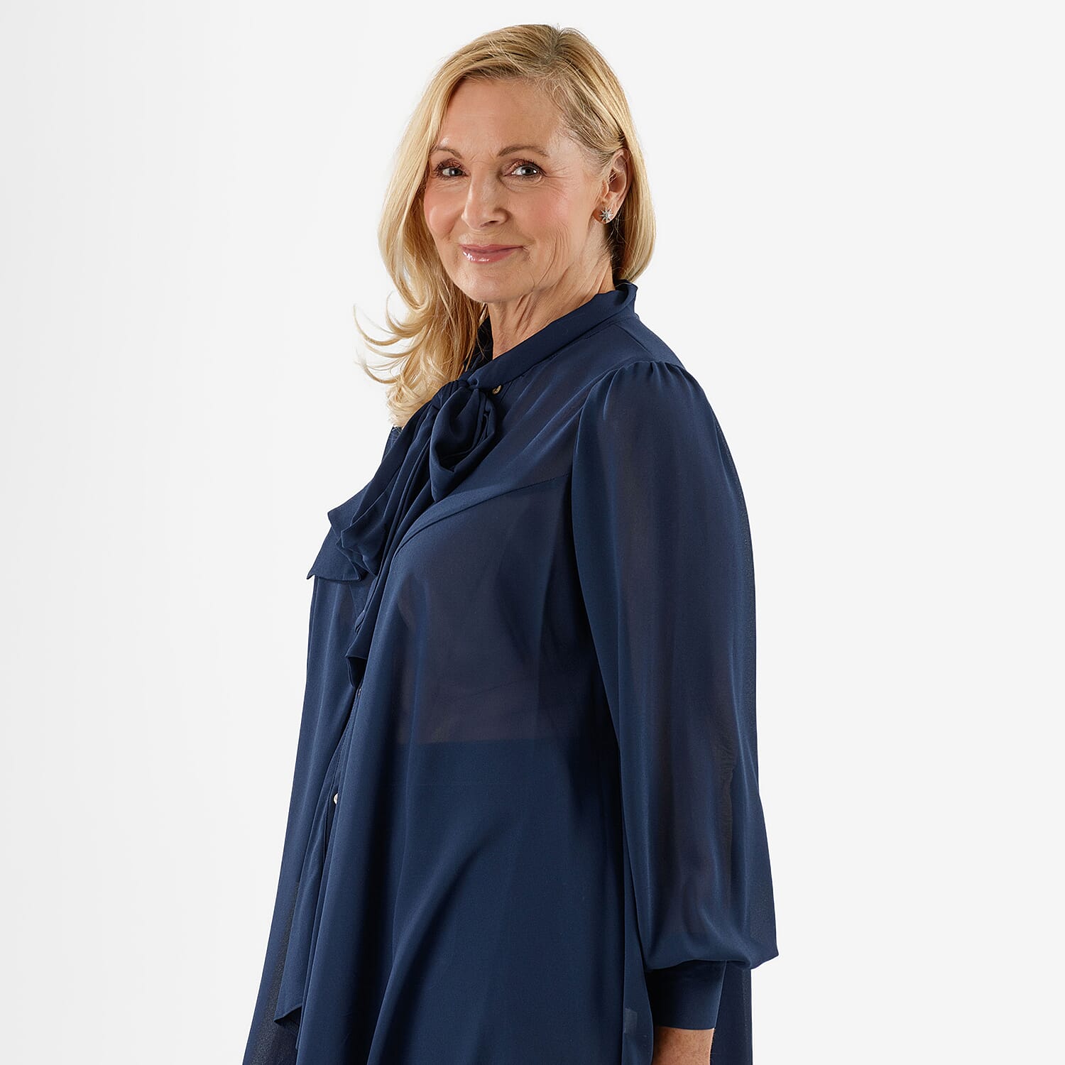 Closeout Deal: Marina Kaneva Bowtie Blouse