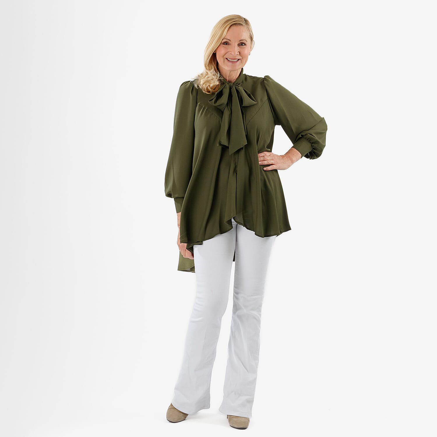 Closeout Deal: Marina Kaneva Bowtie Blouse