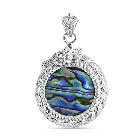 D'Joy Abalone Shell Pendant Sterling Silver, Silver Wt. 10.10 Gms.