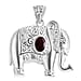 Bali Legacy African Amethyst Elephant Pendant Sterling Silver, Silver Wt. 6.27 Gms.