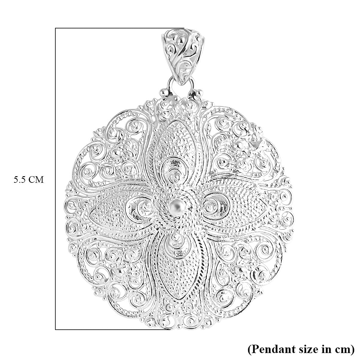 D'Joy Sterling Silver Pendant, Silver Wt. 11.69 Gms.