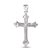 D'Joy Mother Of Pearl Cross Pendant Sterling Silver